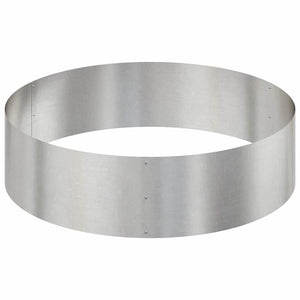 Trädgårdsplanterare Silver 120 x 120 x 20 cm Rostfritt stål