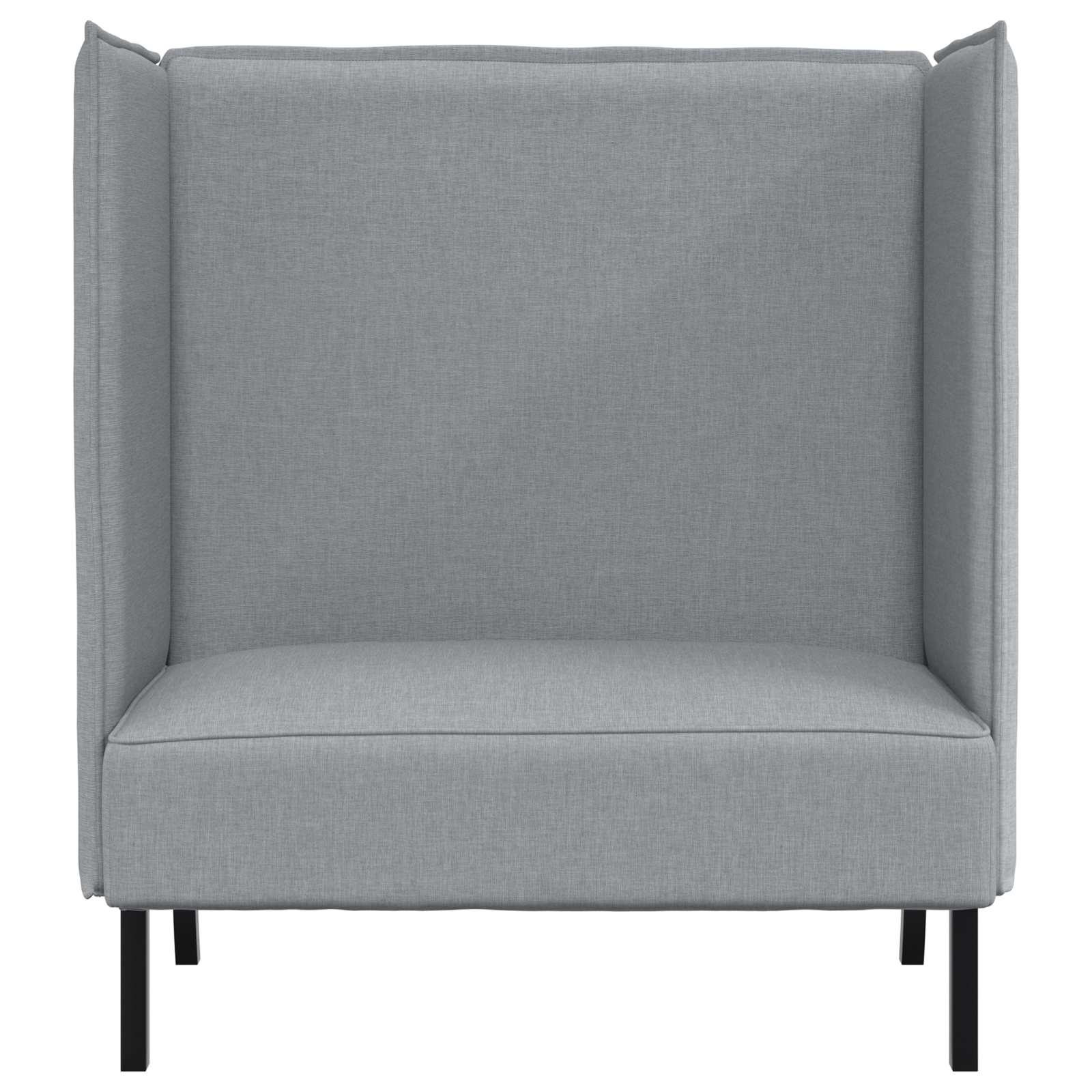 Hög Ryggsoffa 101cm Ljusgrå tyg