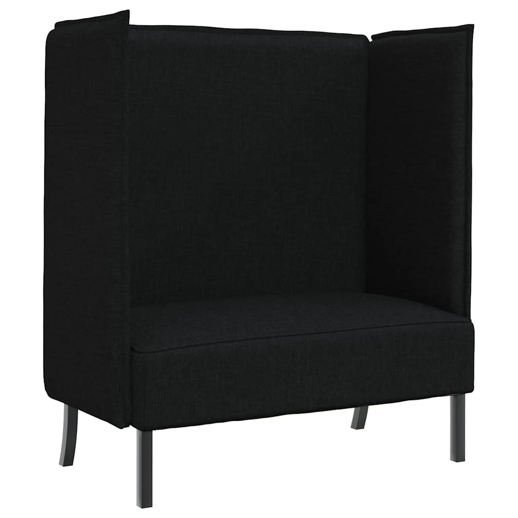 Hög Ryggsoffa 101cm Svart tyg