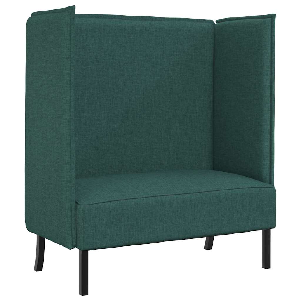 Hög Ryggsoffa 101cm Mörkgrön tyg