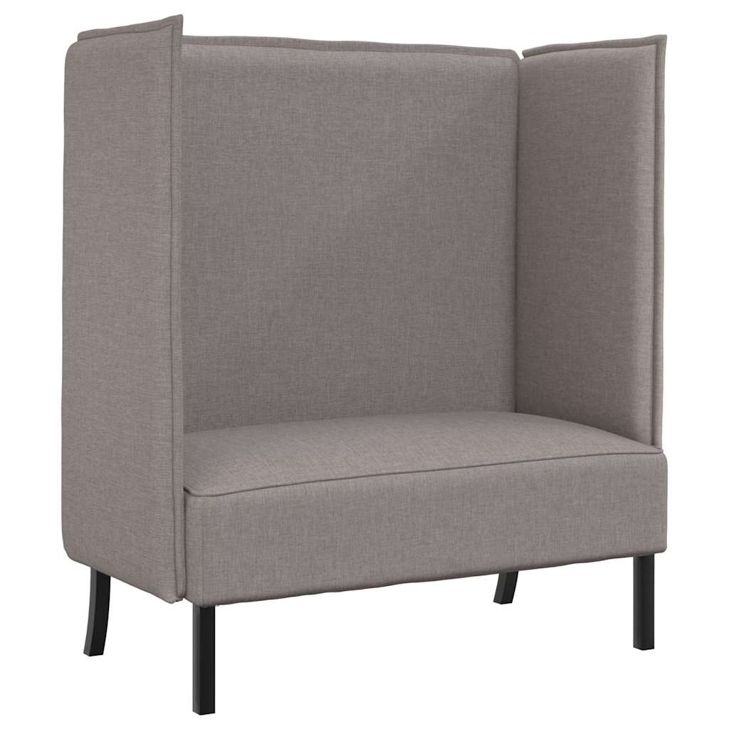 Hög Ryggsoffa 101cm Taupe tyg