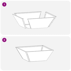 Trädgårdsplanterare Svart 40 x 40 x 15 cm Kallvalsat stål