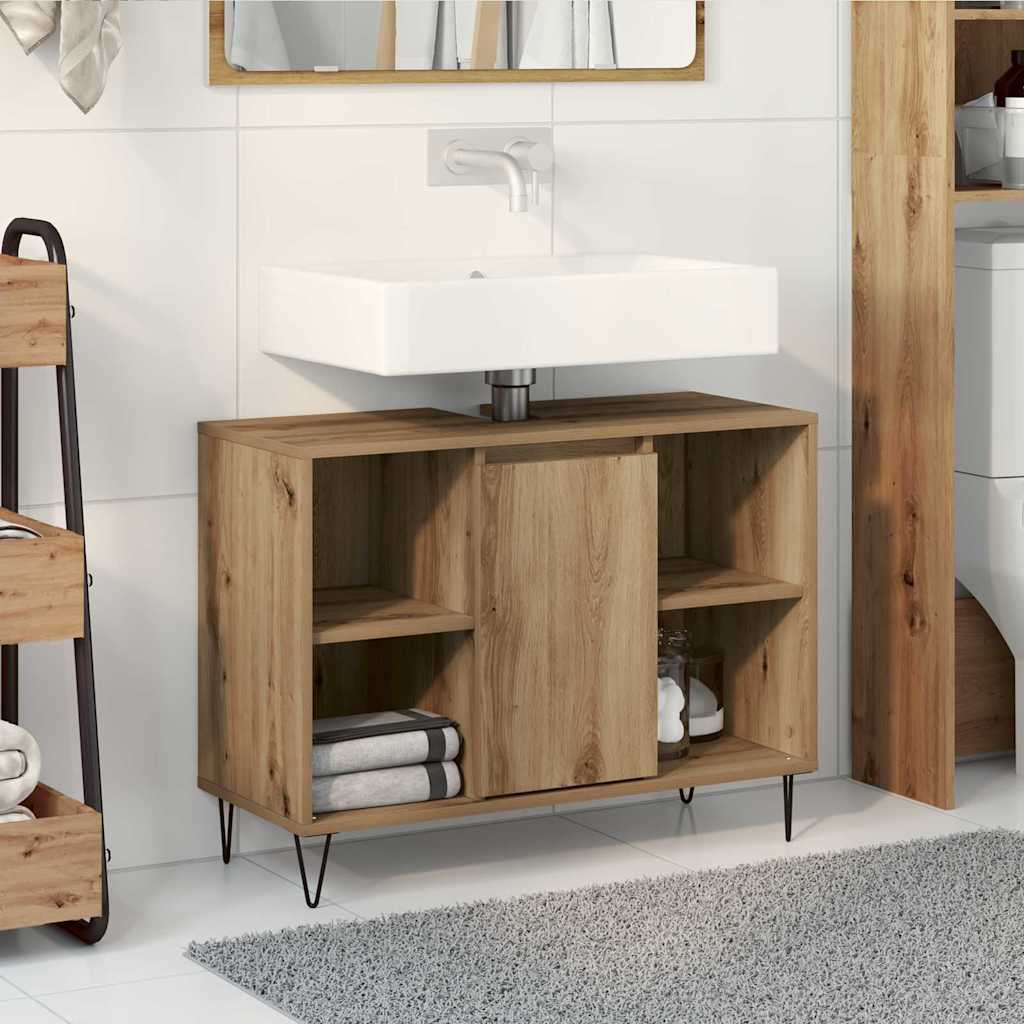 Badrumsskåp Artisan Ek 80 x 33 x 60 cm Konstruerat trä