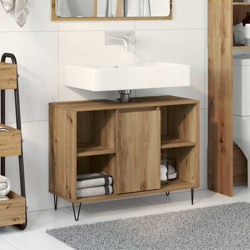 Badrumsskåp Artisan Ek 80 x 33 x 60 cm Konstruerat trä
