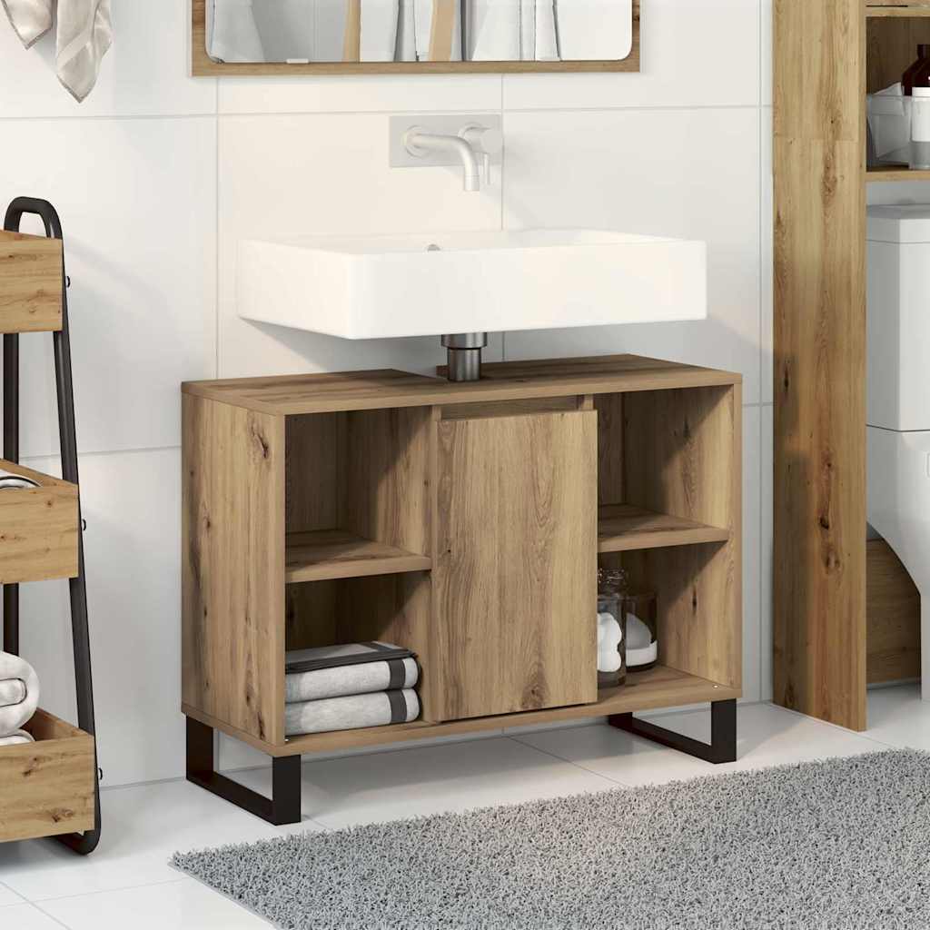 Badrumsskåp Artisan Ek 80 x 33 x 60 cm Konstruerat trä