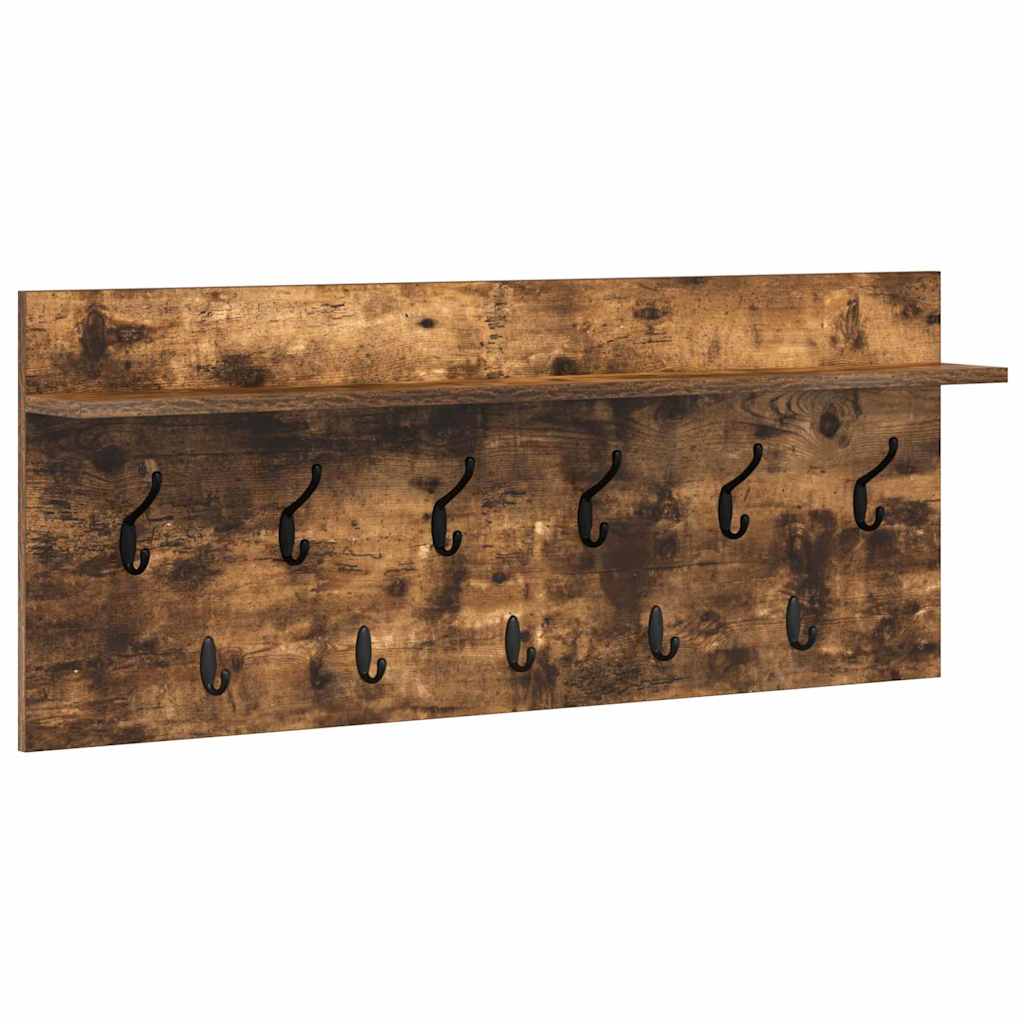 Väggmonterad Klädhängare Väggmonterat Rökt ek 100 x 40 x 12 cm