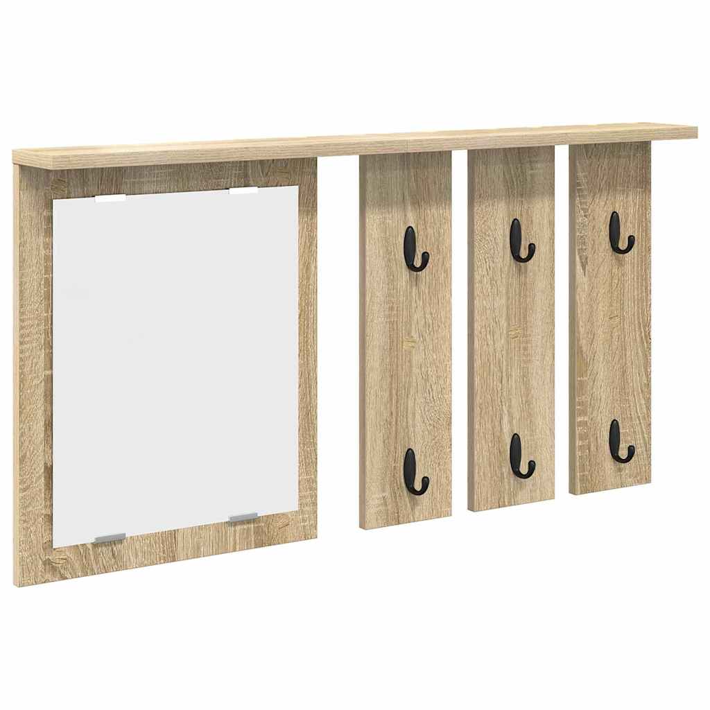 Väggmonterad Klädhängare Väggmonterat Sonoma ek 85 x 10 x 45 cm