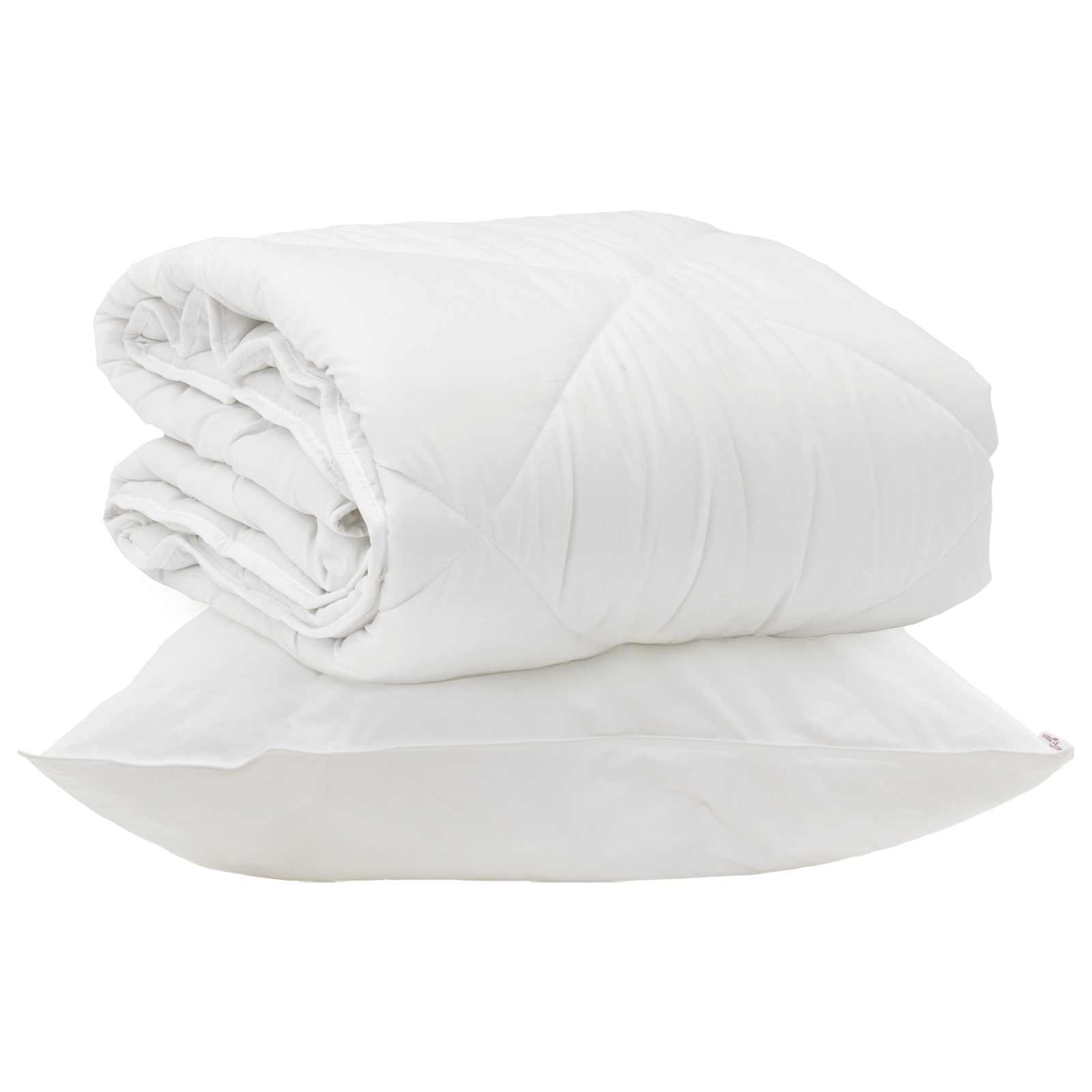 Året runt duvet med kudde 2 pcs Vit Mikrofiber