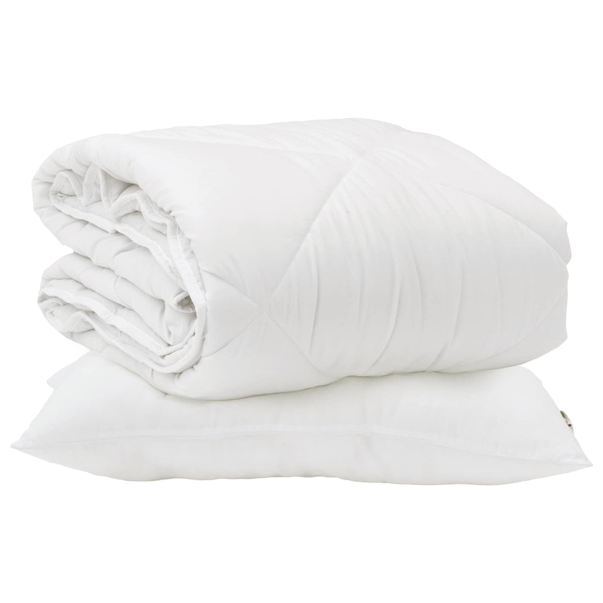 Duntäcke med kudde 2 st Vit Mikrofiber