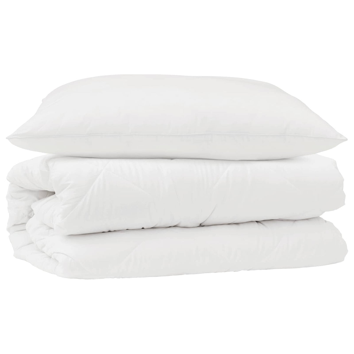 Täckeset med kudde 2 st Vit Mikrofiber