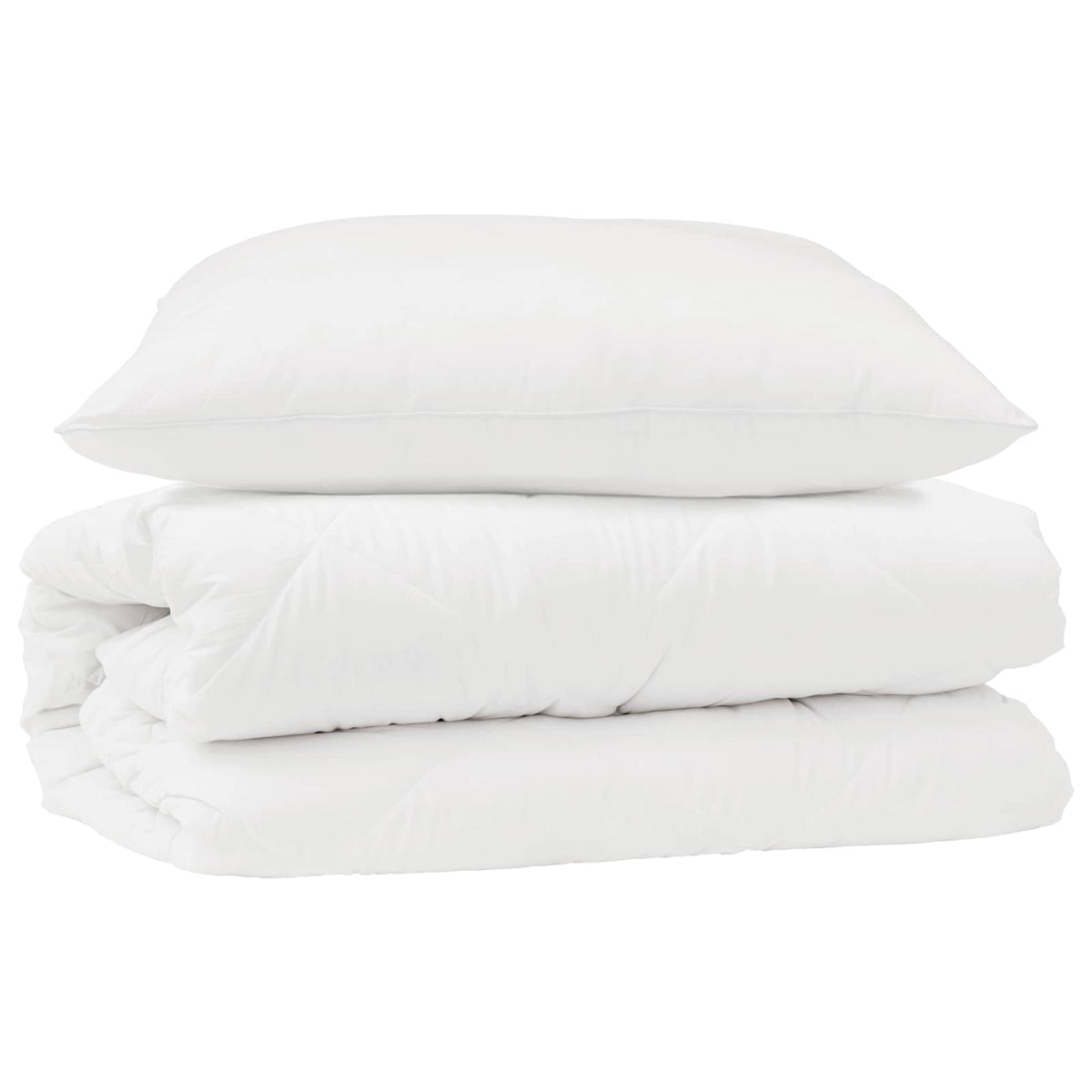 Täckeset med kudde 2 st Vit Mikrofiber