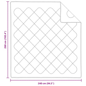 Duntäcke med kudde 3 pcs Vit Mikrofiber