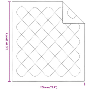 Vinter Täcke med kudde 3 pcs Vit Mikrofiber
