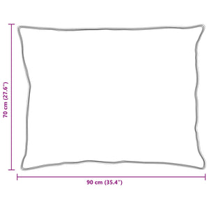 Duntäcke med Kuddar 3 pcs Vit Mikrofiber och Dunfjäder