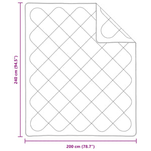 Duntäcke med Kuddar 3 pcs Vit Mikrofiber och Dunfjäder