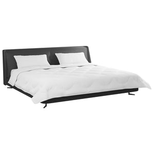 Duntäcke med Kuddar 3 pcs Vit Mikrofiber och Dunfjäder