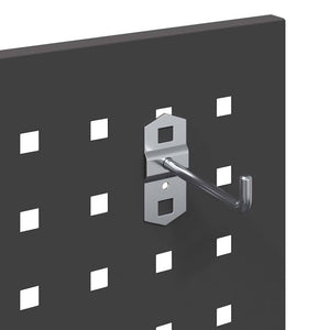 Verktygsvagn med hylla Svart 65 x 35 x 111 cm Kallvalsat stål