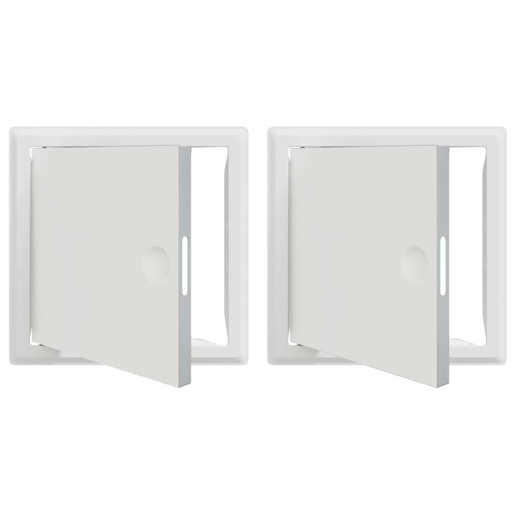 Åtkomstpanel 2 pcs Vit 23 x 23 x 3 cm Stål