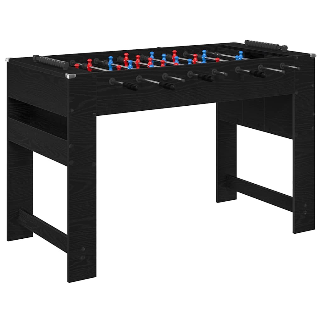 Foosballbord Svart Ek 125 x 60,5 x 80 cm Konstruerat trä
