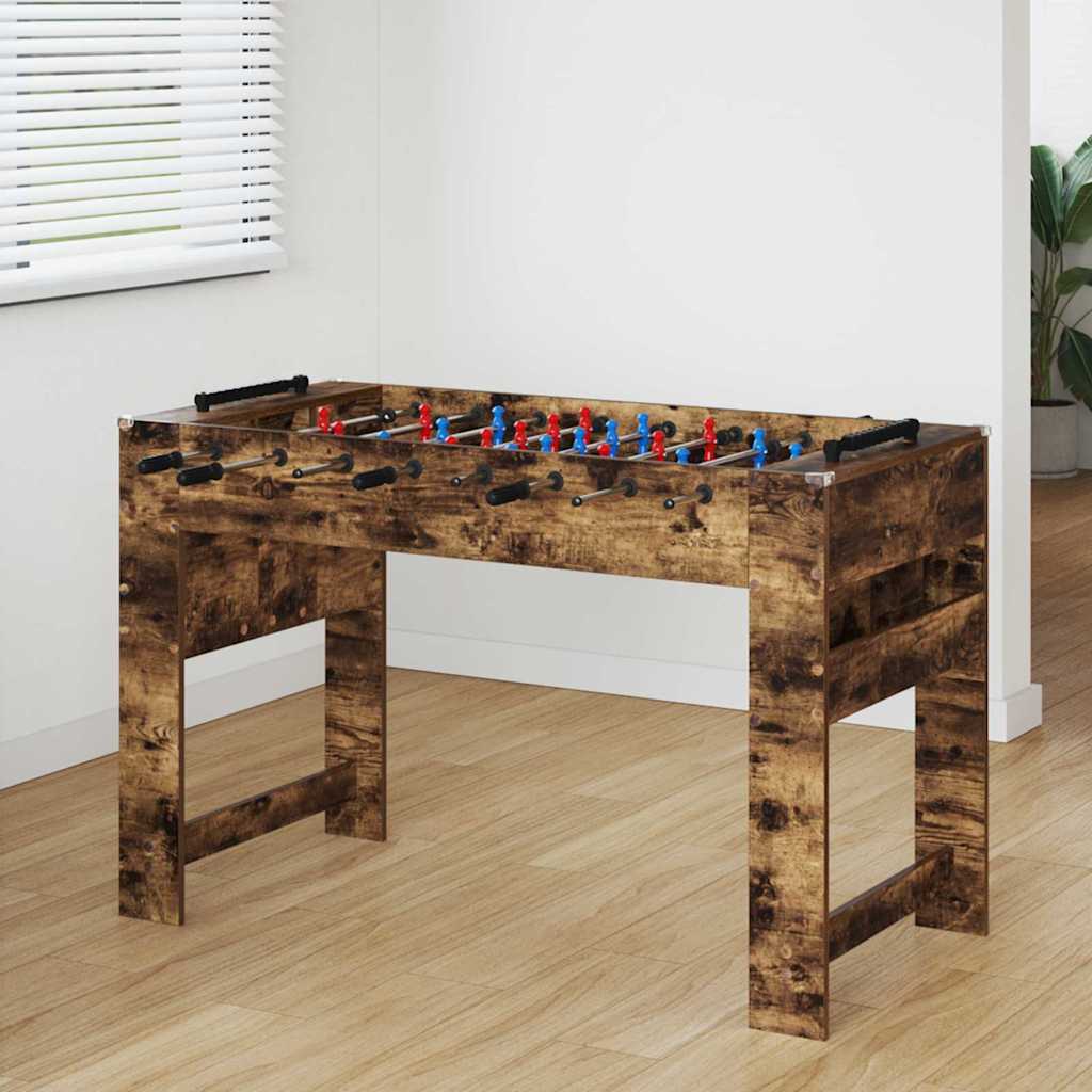 Foosballbord Rökt Ek 125 x 60,5 x 80 cm Konstruerat trä