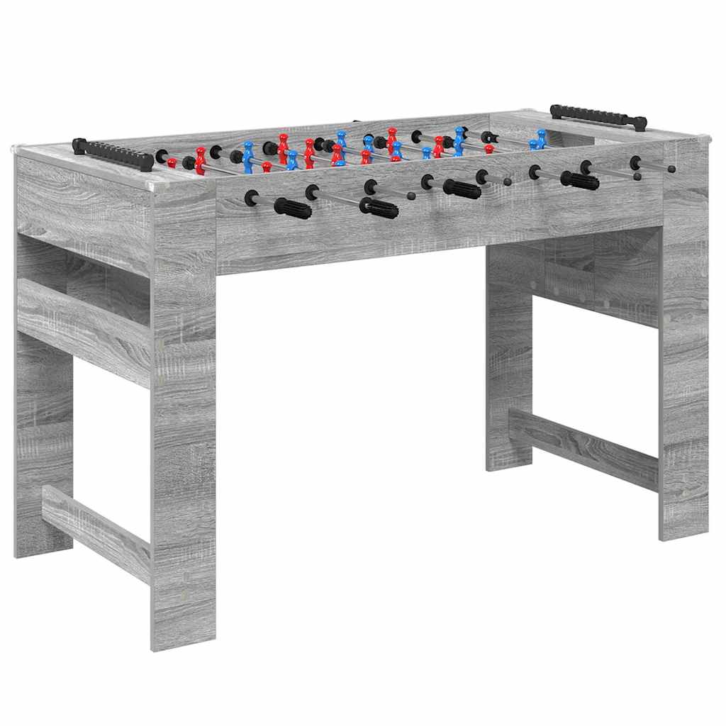 Foosballbord Grå Sonoma 125 x 60,5 x 80 cm Konstruerat trä