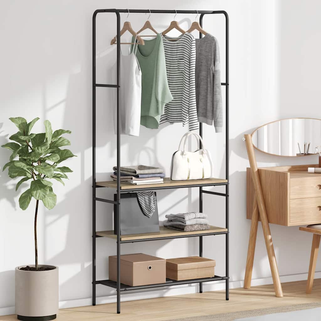Klädhängare Sonoma-ek 77 x 30 x 171 cm Konstruerat trä
