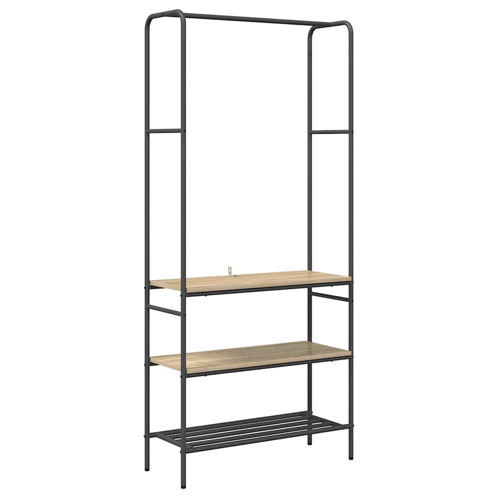 Klädhängare Sonoma-ek 77 x 30 x 171 cm Konstruerat trä