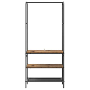 Klädhängare Gammalt trä 77 x 30 x 171 cm Konstruerat trä