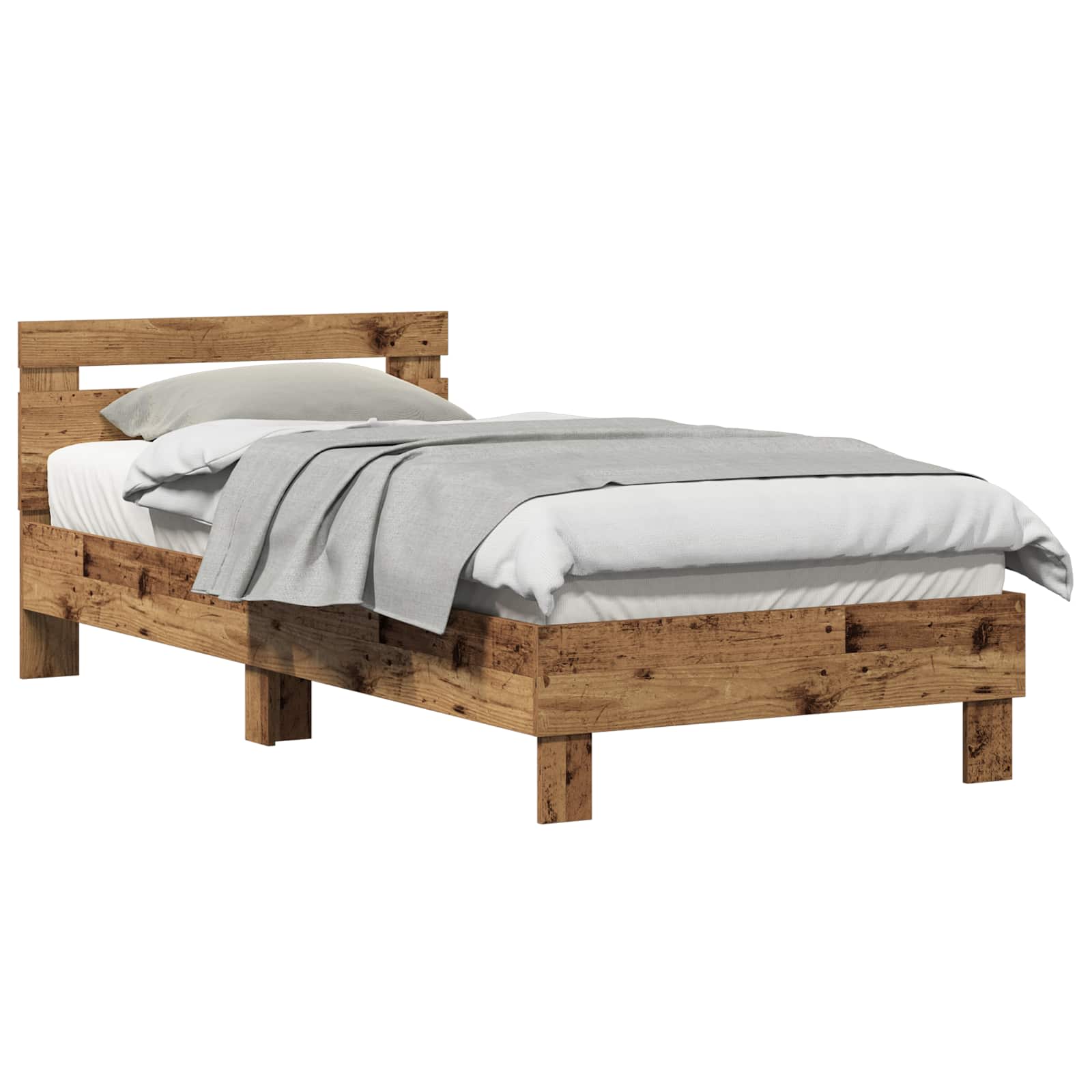 Sängram Gammalt trä 203 x 95 x 70 cm Konstruerat trä