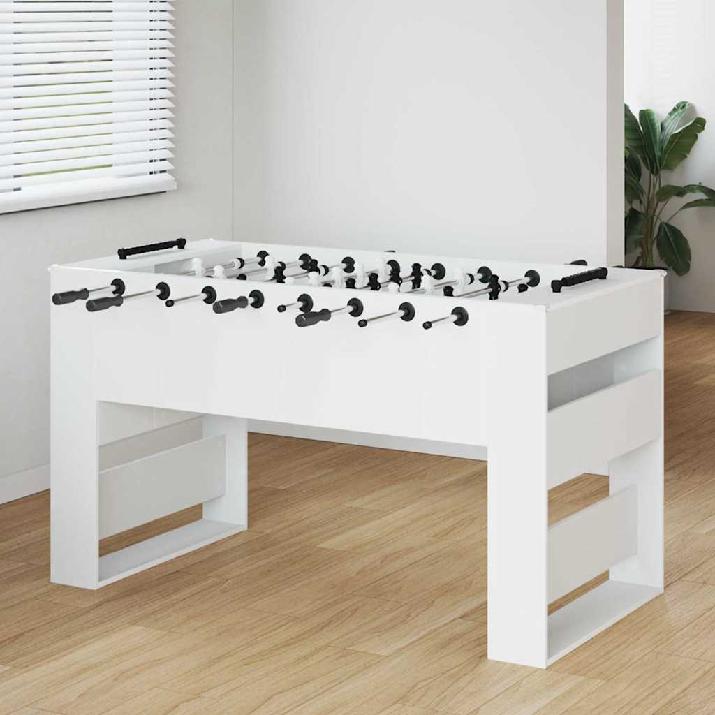 Foosballbord Vit 146,5 x 74 x 85 cm Konstruerat trä