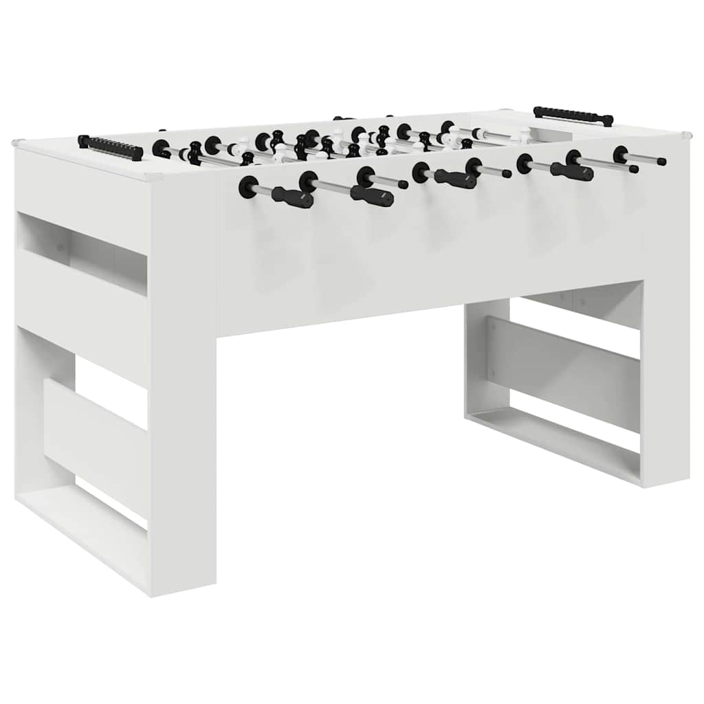 Foosballbord Vit 146,5 x 74 x 85 cm Konstruerat trä