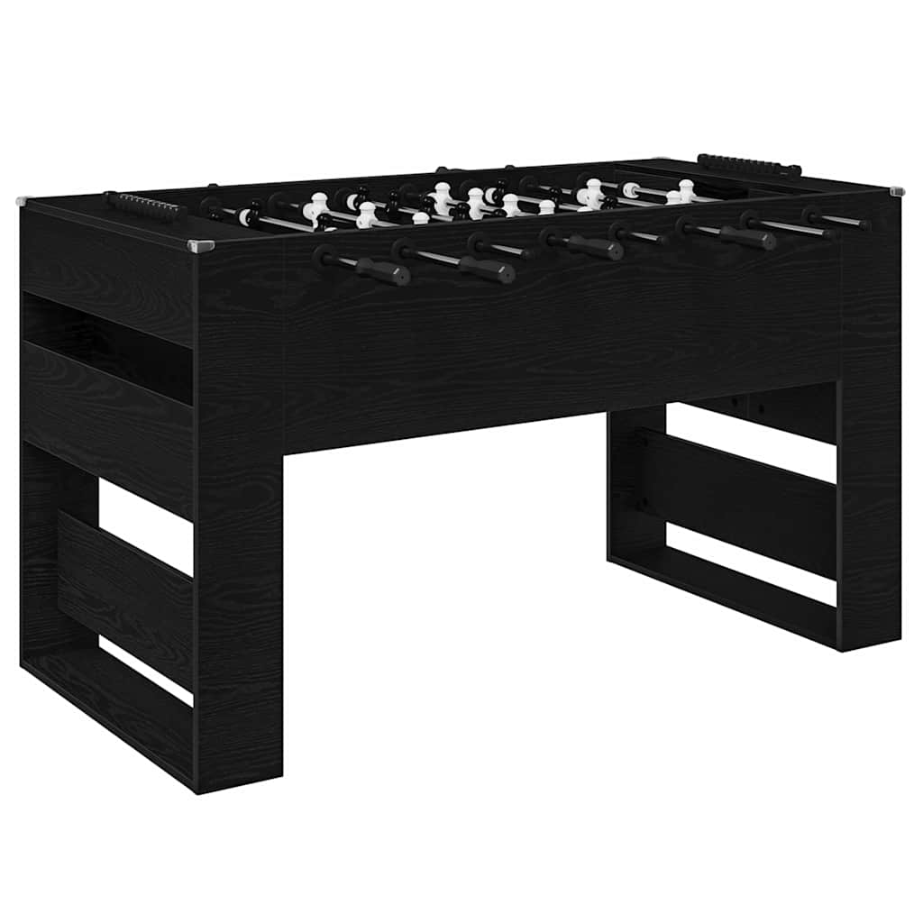 Foosballbord Svart Ek 146,5 x 74 x 85 cm Konstruerat trä