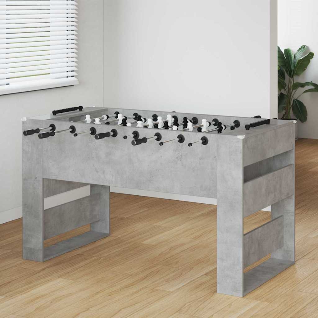 Foosballbord BetongGrå 146,5 x 74 x 85 cm Konstruerat trä