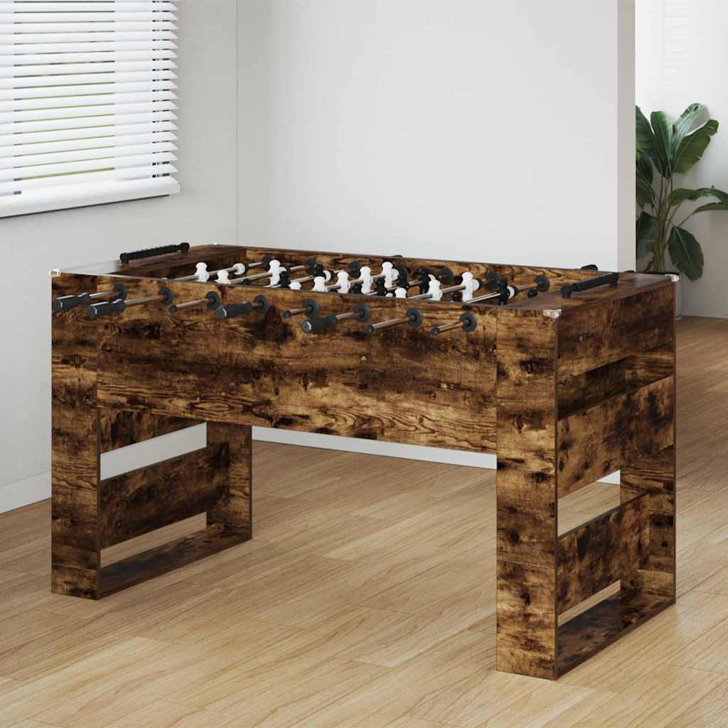 Foosballbord Rökt Ek 146,5 x 74 x 85 cm Konstruerat trä