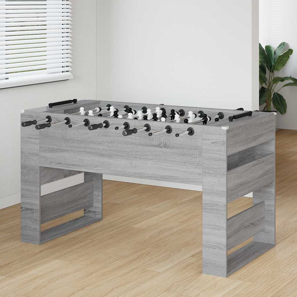 Foosballbord Grå Sonoma 146,5 x 74 x 85 cm Konstruerat trä