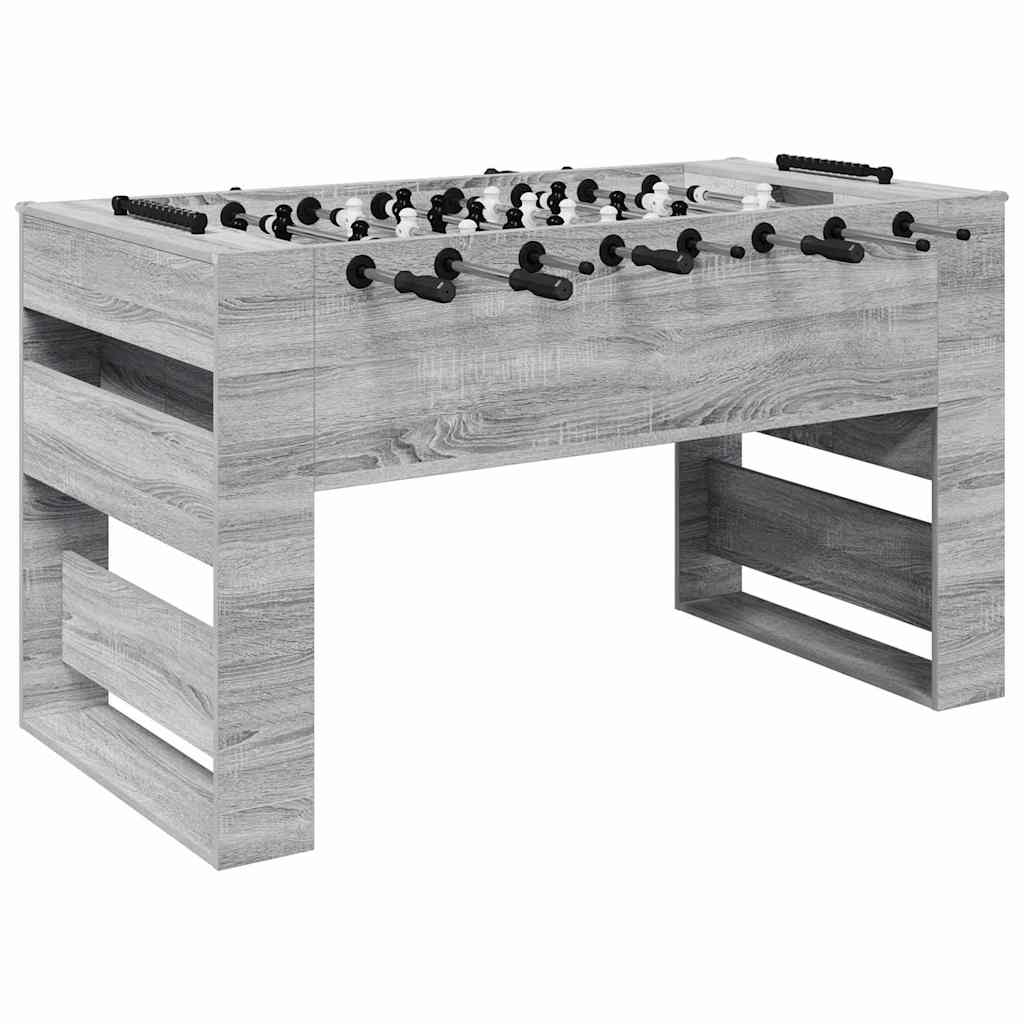 Foosballbord Grå Sonoma 146,5 x 74 x 85 cm Konstruerat trä