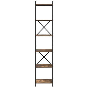 Hyllsystem Rökt ek 40 x 30 x 189,5 cm Konstruerat trä