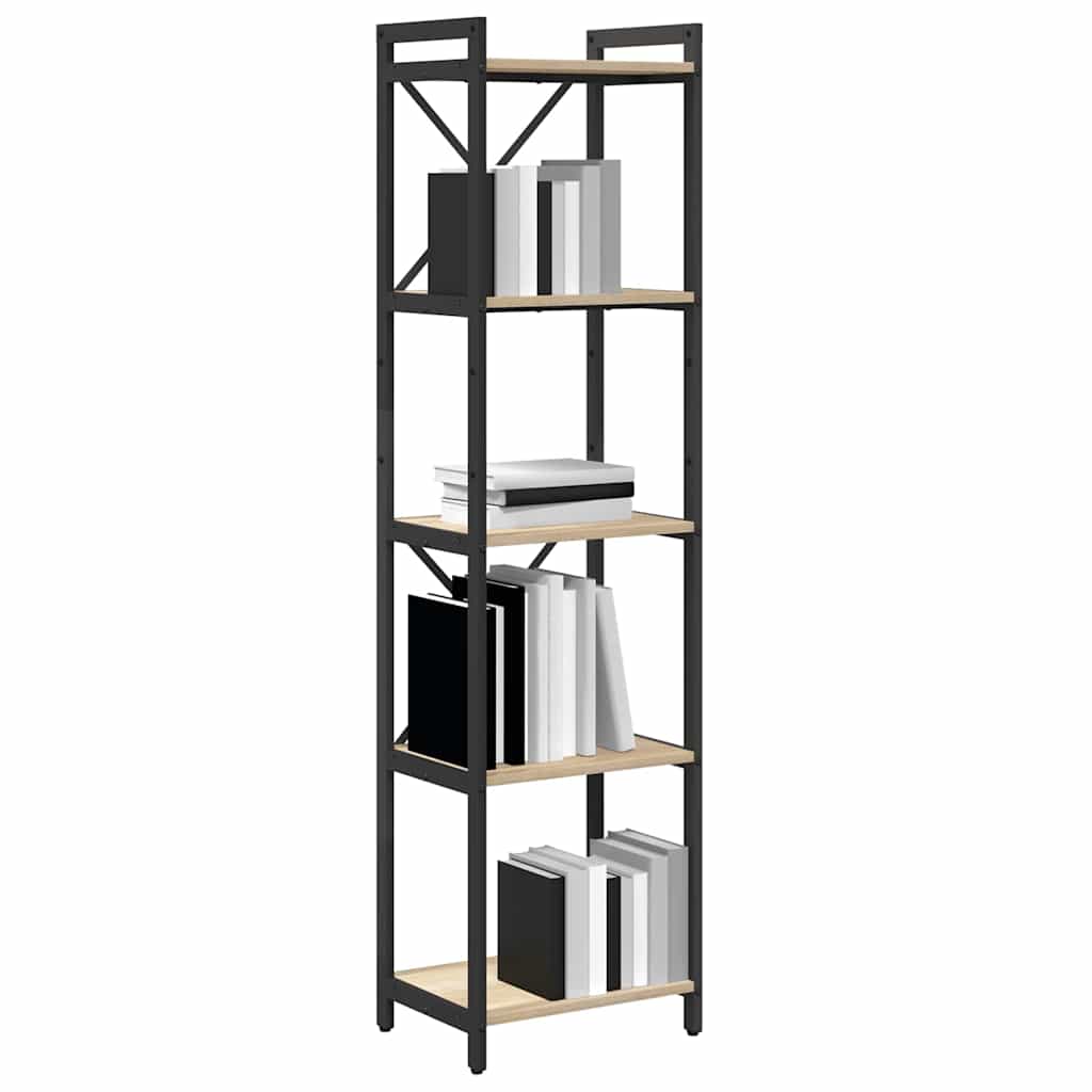 Hyllsystem Sonoma-ek 40 x 30 x 155 cm Konstruerat trä