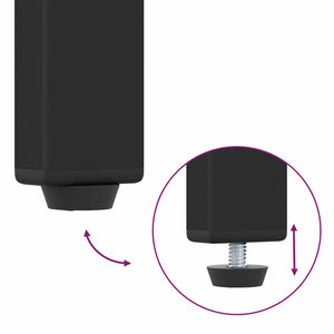 Hyllsystem Svart Ek 40 x 30 x 85 cm Konstruerat trä