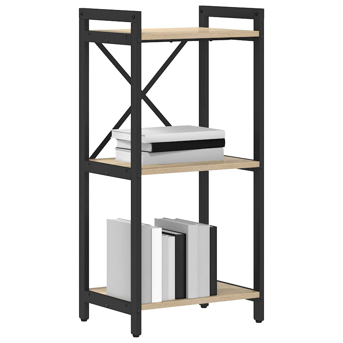 Hyllsystem 40 x 30 x 85 cm Konstruerat trä Sonoma-ek