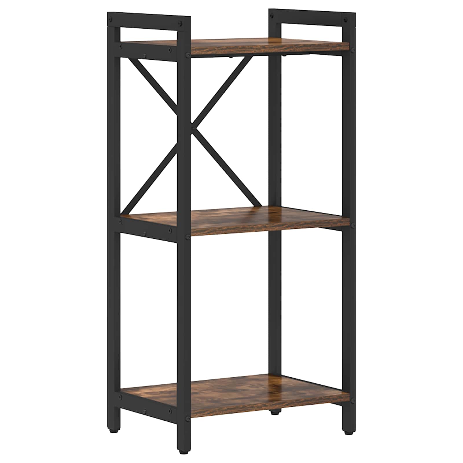 Hyllsystem Rökt ek 40 x 30 x 85 cm Konstruerat trä