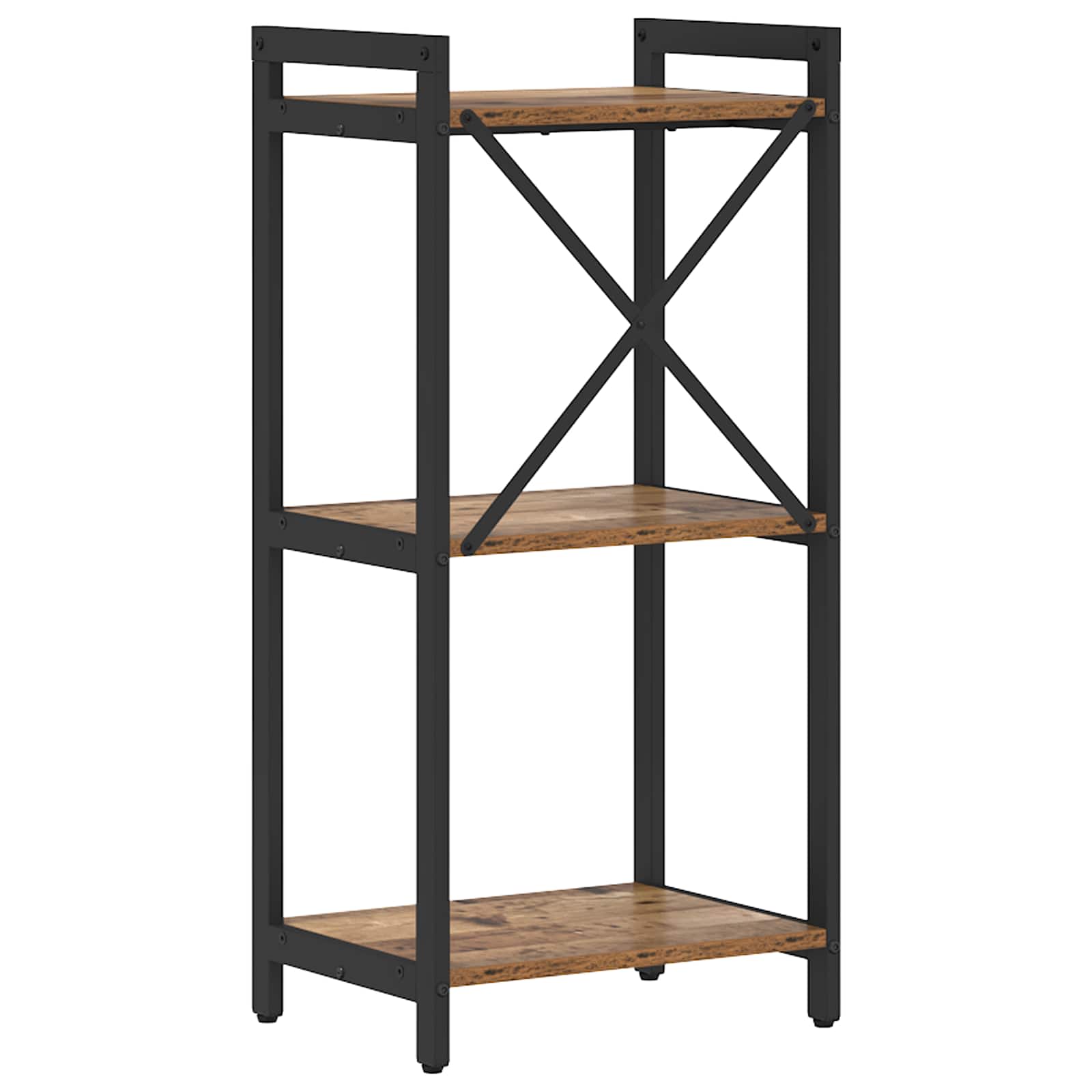 Hyllsystem Gammalt trä 40 x 30 x 85 cm Konstruerat trä