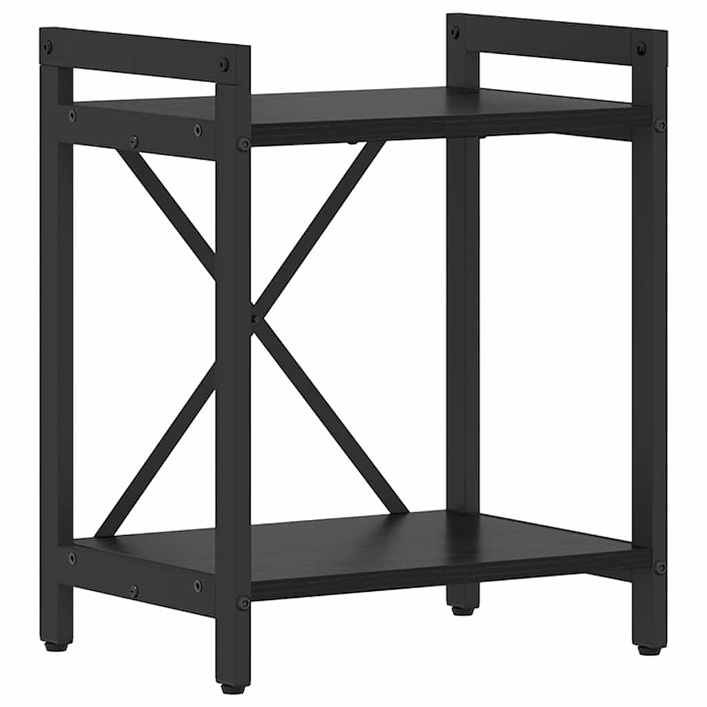 Hyllsystem Svart Ek 40 x 30 x 50 cm Konstruerat trä