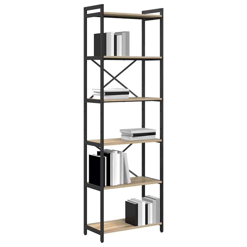Hyllsystem Sonoma-ek 60 x 30 x 189,5 cm Konstruerat trä