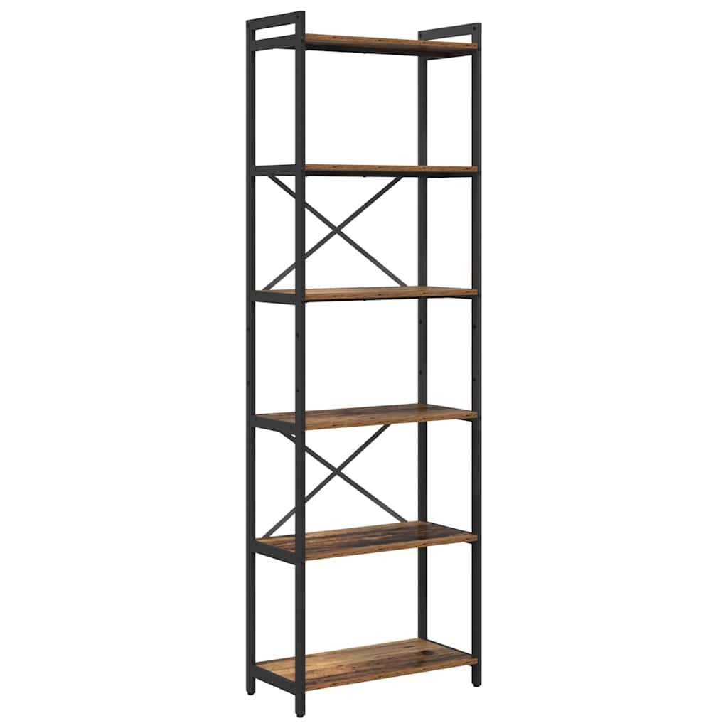 Hyllsystem Gammalt trä 60 x 30 x 189,5 cm Konstruerat trä
