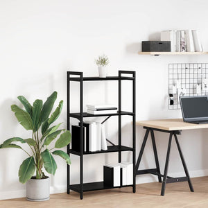 Hyllsystem Svart Ek 40 x 30 x 85 cm Konstruerat trä