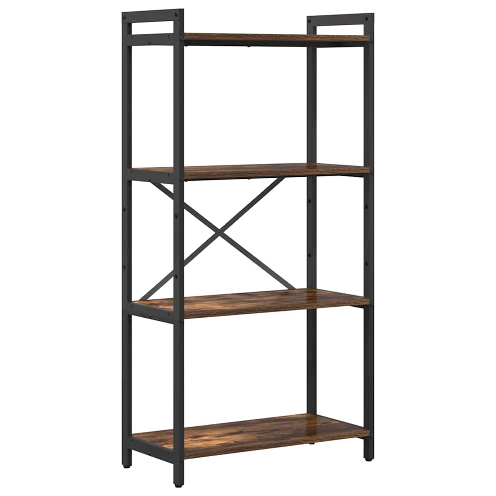 Hyllsystem Rökt ek 60 x 30 x 120 cm Konstruerat trä