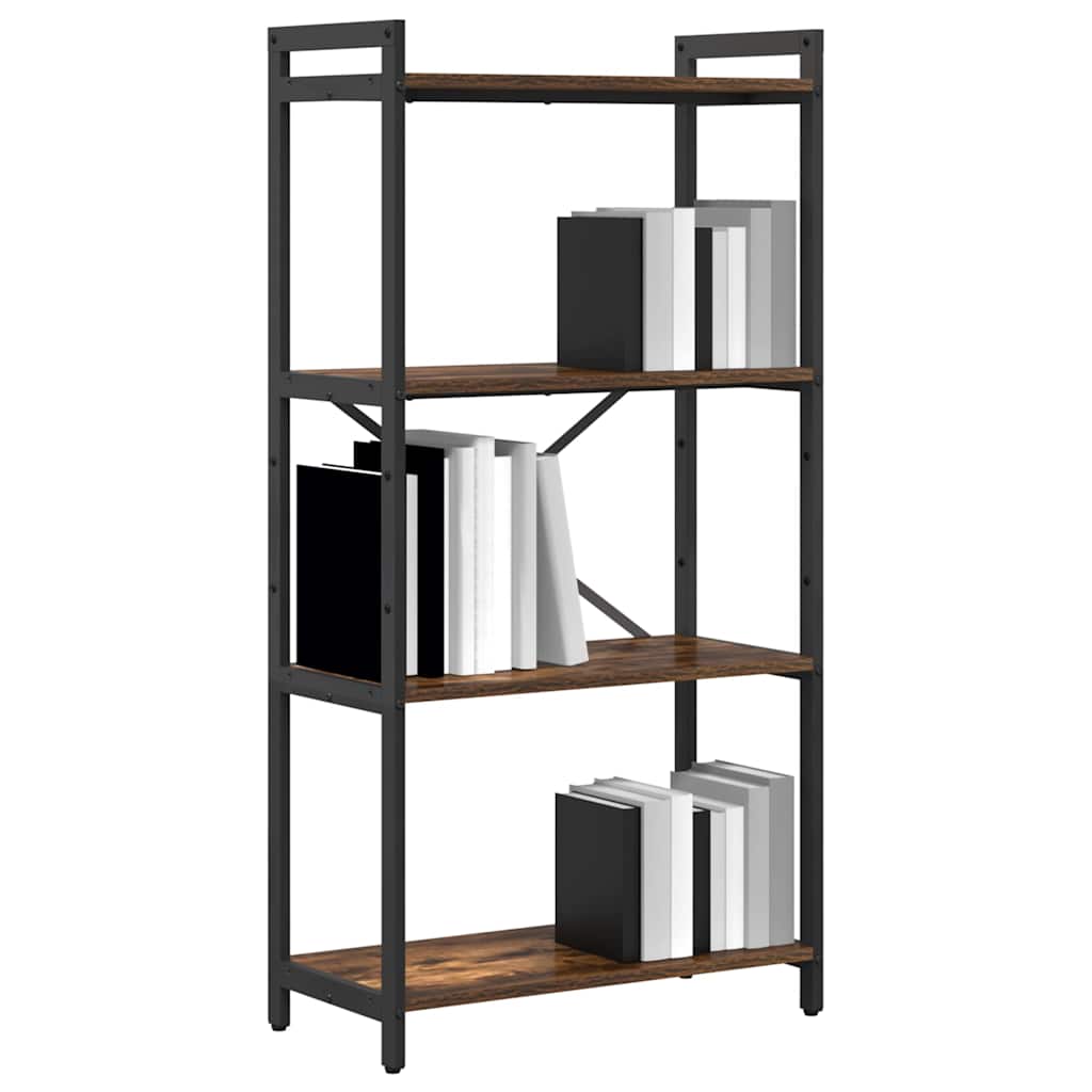Hyllsystem Rökt ek 60 x 30 x 120 cm Konstruerat trä