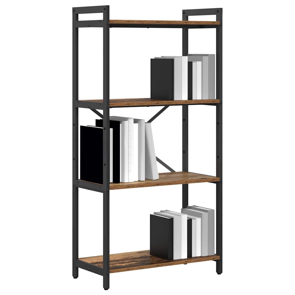 Hyllsystem Gammalt trä 60 x 30 x 120 cm Konstruerat trä