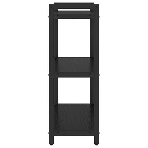 Hyllsystem Svart Ek 60 x 30 x 85 cm Konstruerat trä